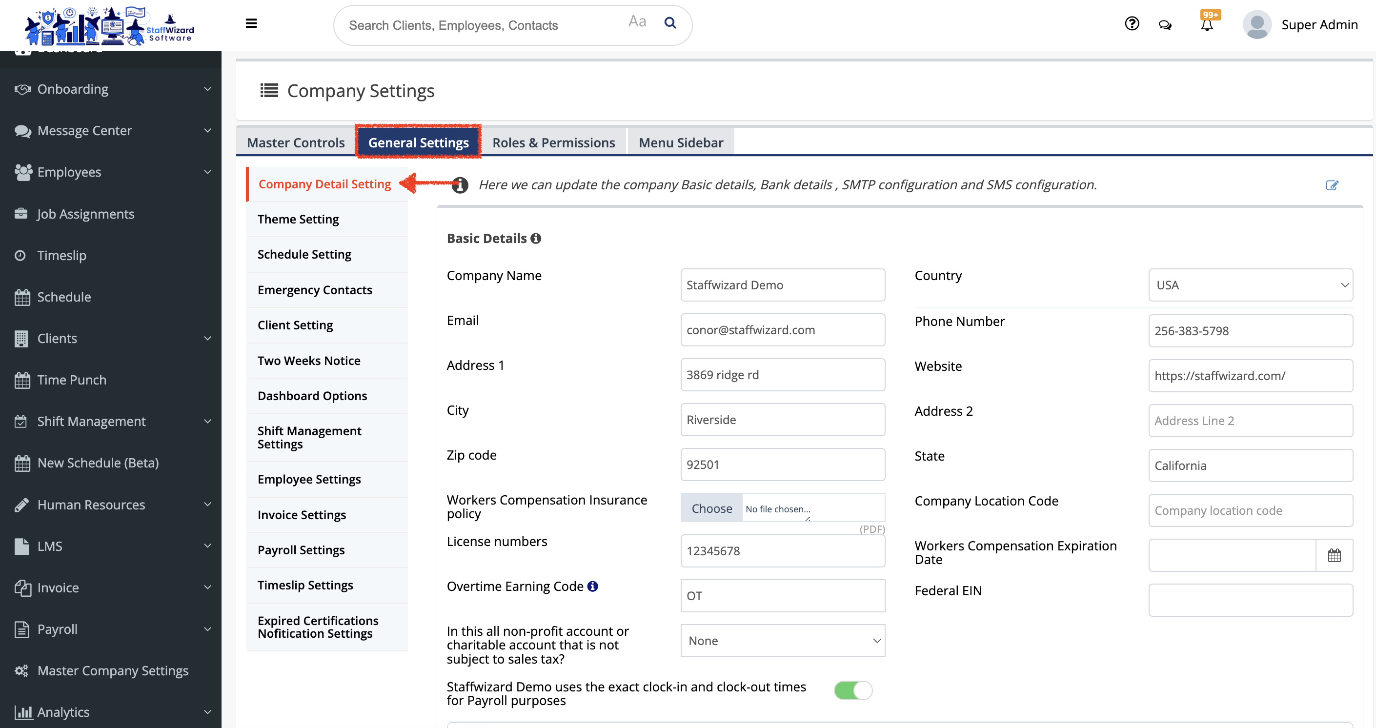 How do I change the details for my Company_ S2.png