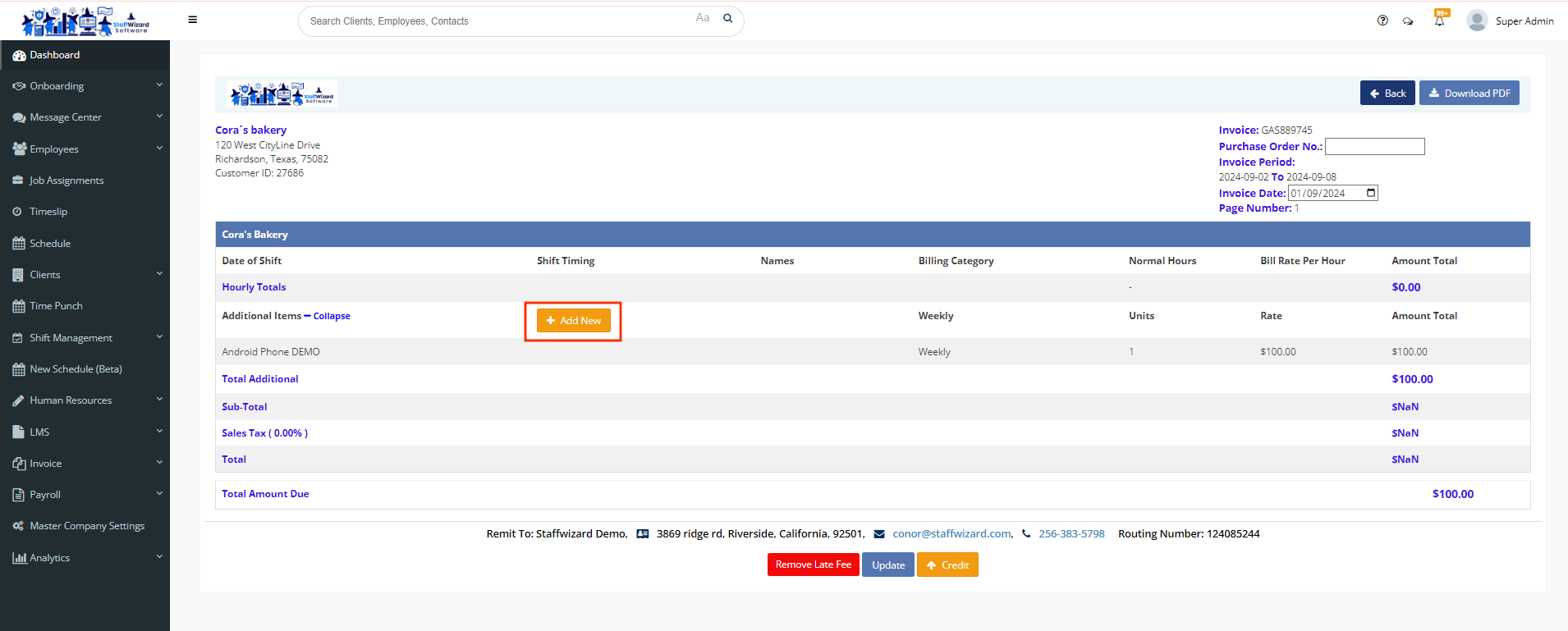 S3 'Additional Items' charges to an invoice.png